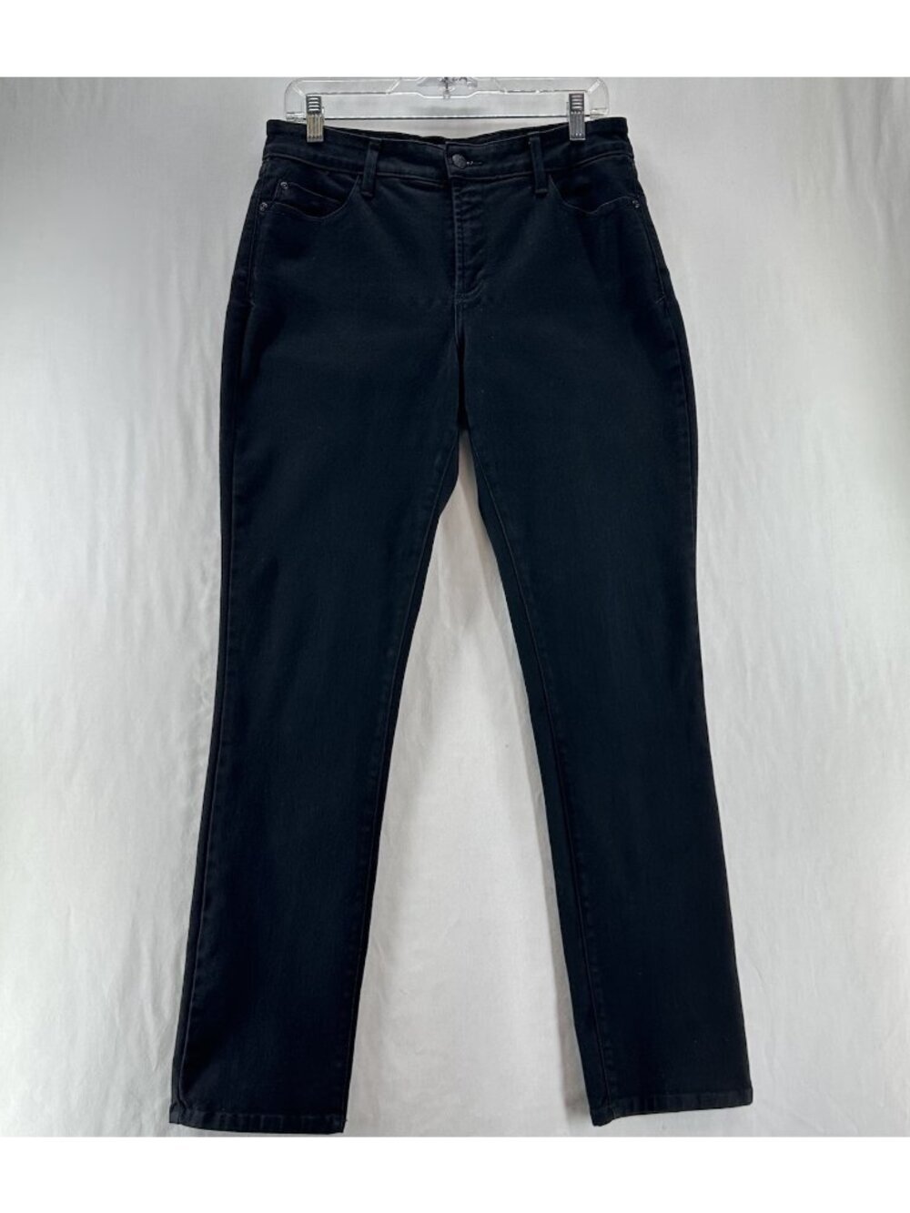 NYDJ Legging Jeans Womens 10 Lift Tuck Stretch Skinny Denim High Waisted Black